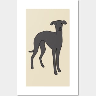 Cartoon italian greyhound Posters and Art